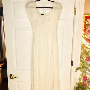 Sisley $245 white maxi dress